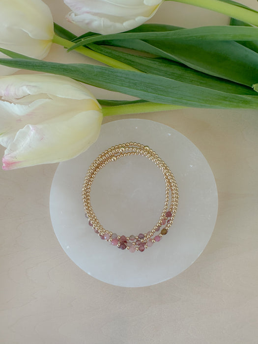 Rose Tourmaline Bracelet