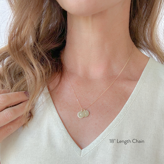 Disc Initial Necklace