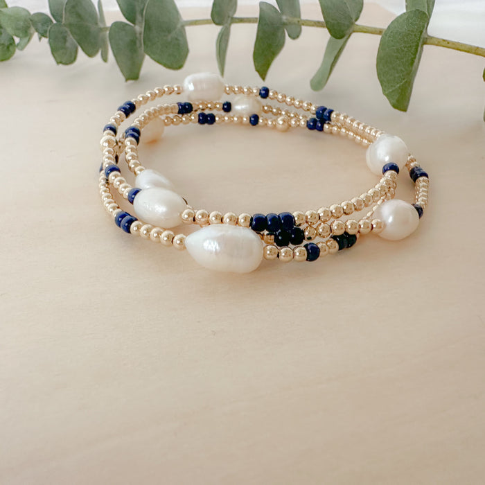 Poppy Pearl Stack Navy