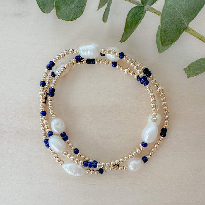 Poppy Pearl Stack Navy