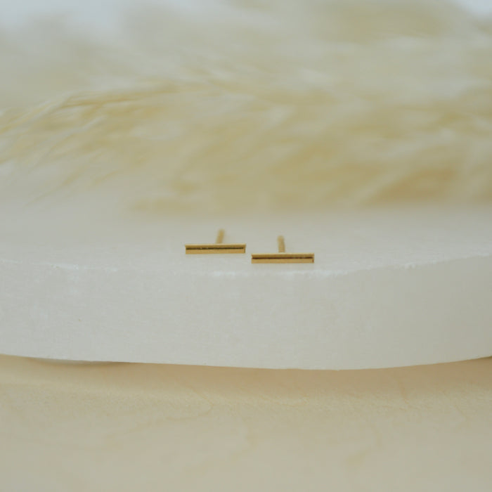Gold Bar Stud