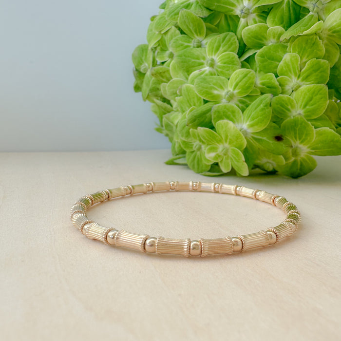 Luxe Corrugated Barrel Bracelet