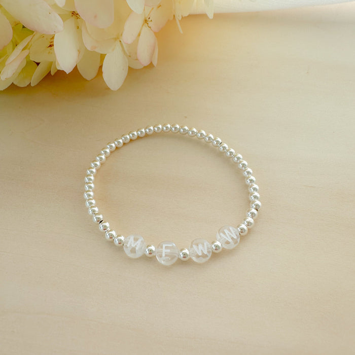 Silver Custom Name Bracelet
