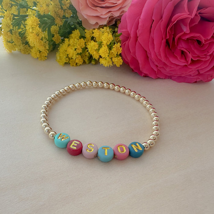 Name Bracelet - Rainbow