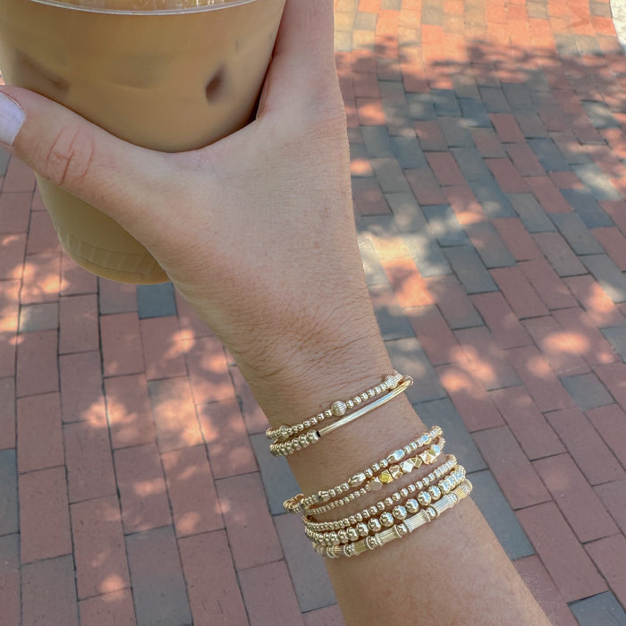 Luxe Corrugated Barrel Bracelet