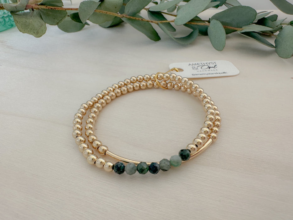 Bar + Birthstone Bracelets