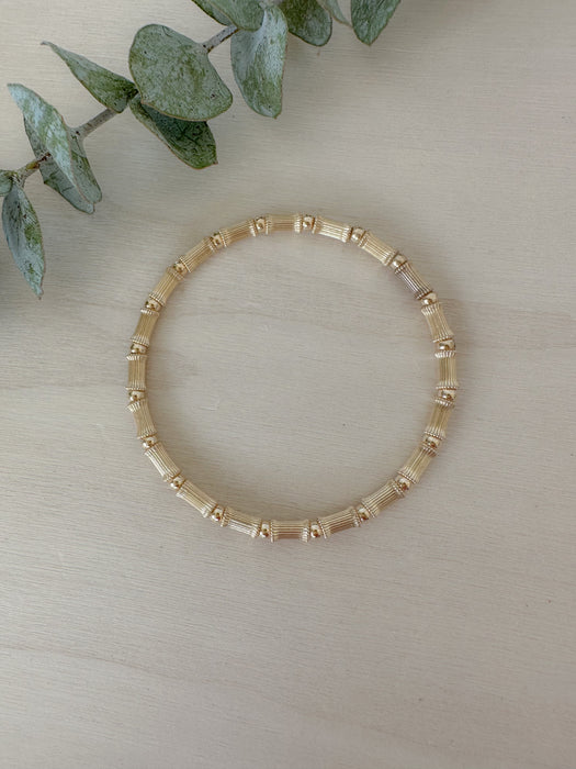 Luxe Corrugated Barrel Bracelet