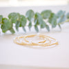 gold beaded bracelets with rice shape natural freshwater pearls