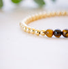 tiger eye bead detail up close