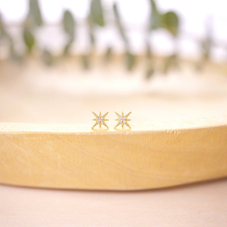 tiny sparkly starbust studs on wood bowl
