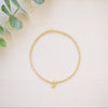 tiny beaded bracelet with tiny heart charm 