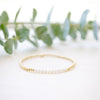tiny crystal pearl beaded bracelet 