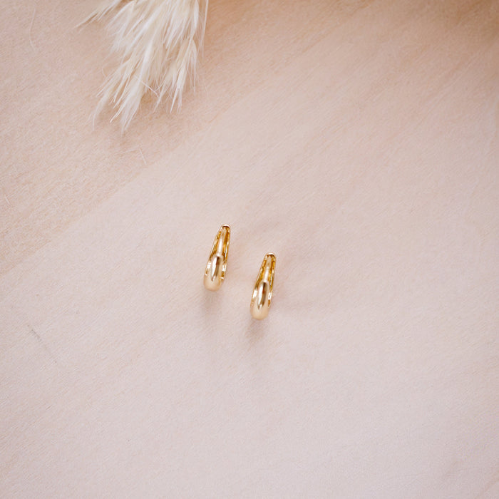 tiny drop huggies for second holes on  wood background