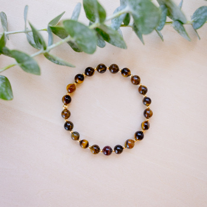tigers eye beaded bracelet 