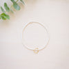 dainty open heart beaded bracelet gold and silver 