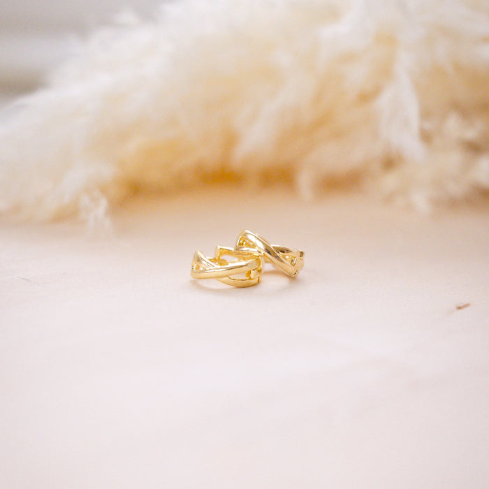 twist huggies on wood background 