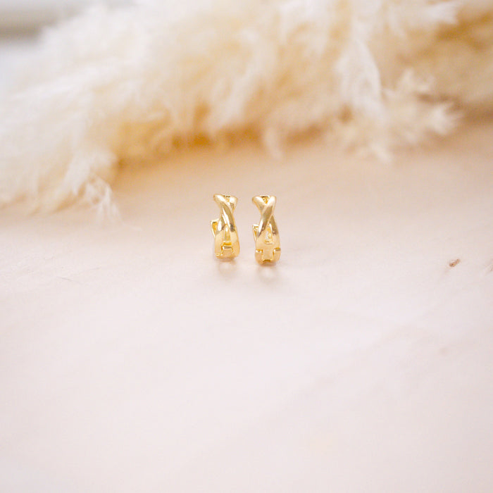 twist huggies on wood background 