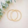 every other gold and silver beaded bracelet 