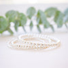 set of three sterling silver bracelets three different bead sizes 