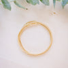 dainty gold beaded bracelet stack of four 