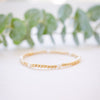 gold and crystal pearl bracelet