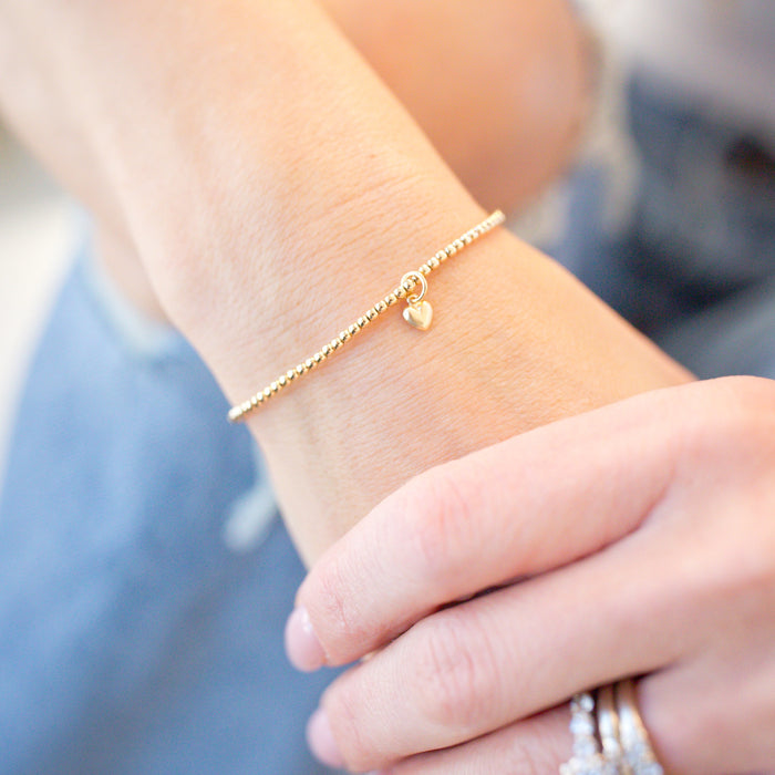 Tiny Heart Charm Bracelet