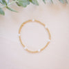 gold and crystal pearl bracelet