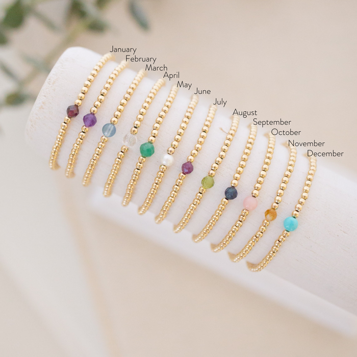 Elevated Birthstone Bracelet