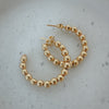 Classic Gold Beaded Hoop – timeless gold-filled earrings perfect for everyday wear, stacking, or dressing up. Lightweight, versatile, and never out of style.