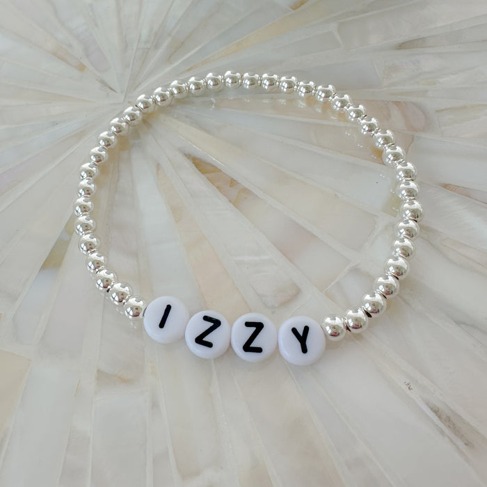 Silver Custom Name Bracelet