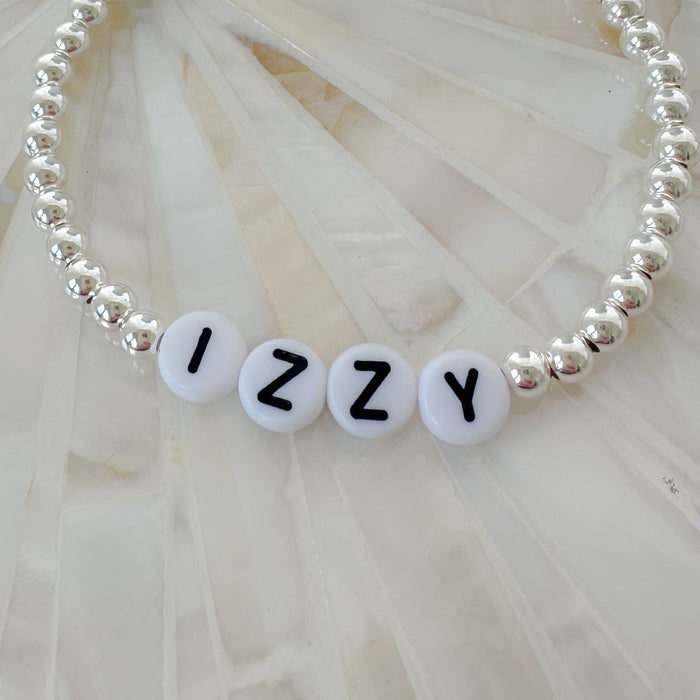 Silver Custom Name Bracelet