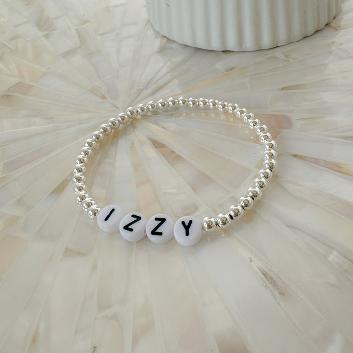 Silver Custom Name Bracelet