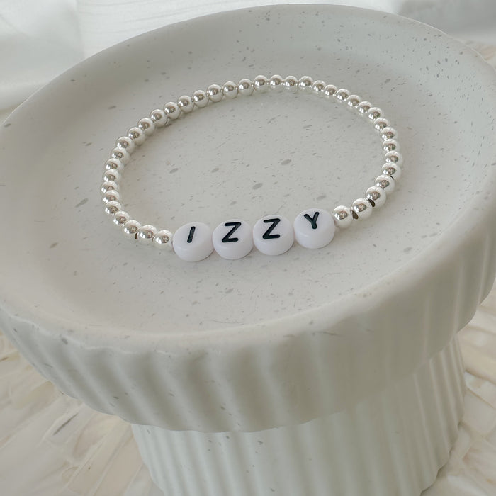 Silver Custom Name Bracelet