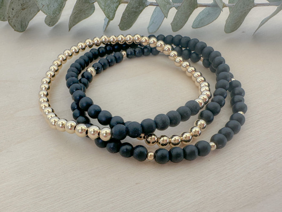 Onyx Bracelet Stack