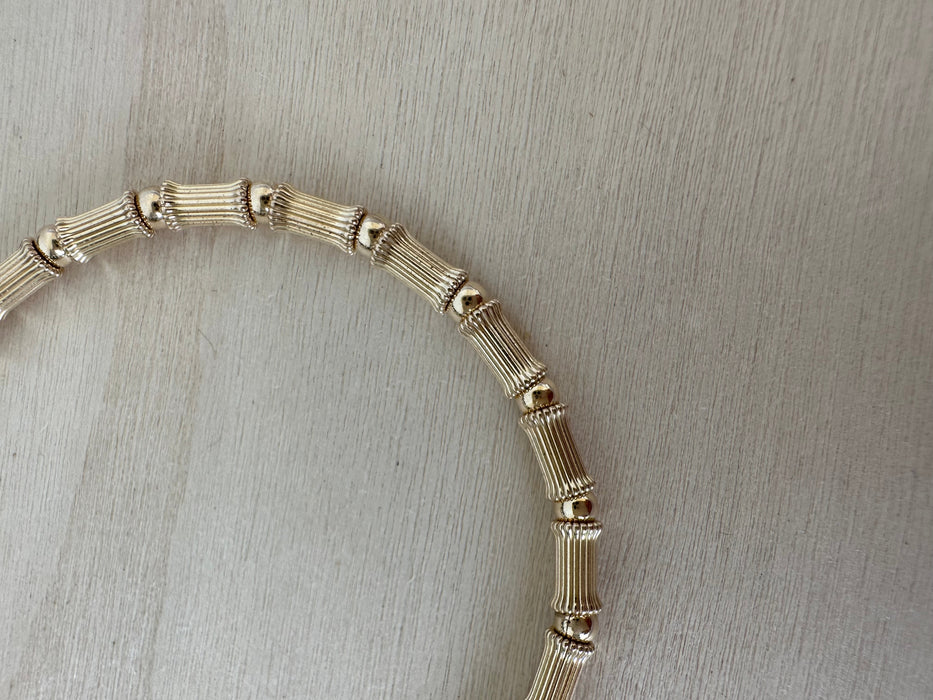 Luxe Corrugated Barrel Bracelet