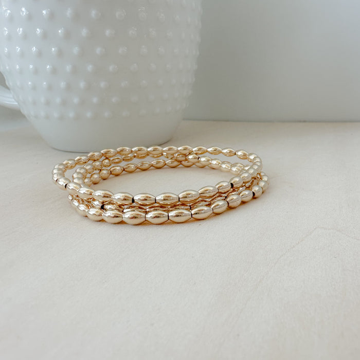 Luxe Rice Beaded Bracelet