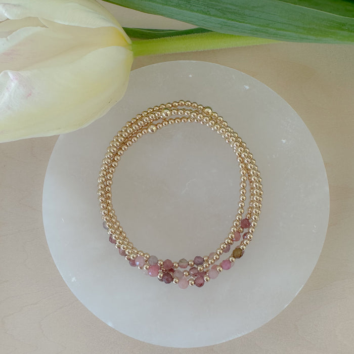 Rose Tourmaline Bracelet