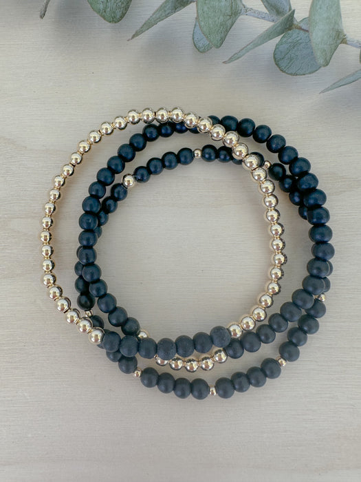 Onyx Bracelet Stack