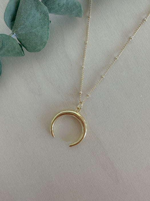 Crescent Pendant Necklace