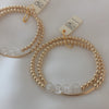 Personalized name + bar bracelet stack. Choose your letter bead color for a fully custom, stackable, everyday bracelet she’ll love.